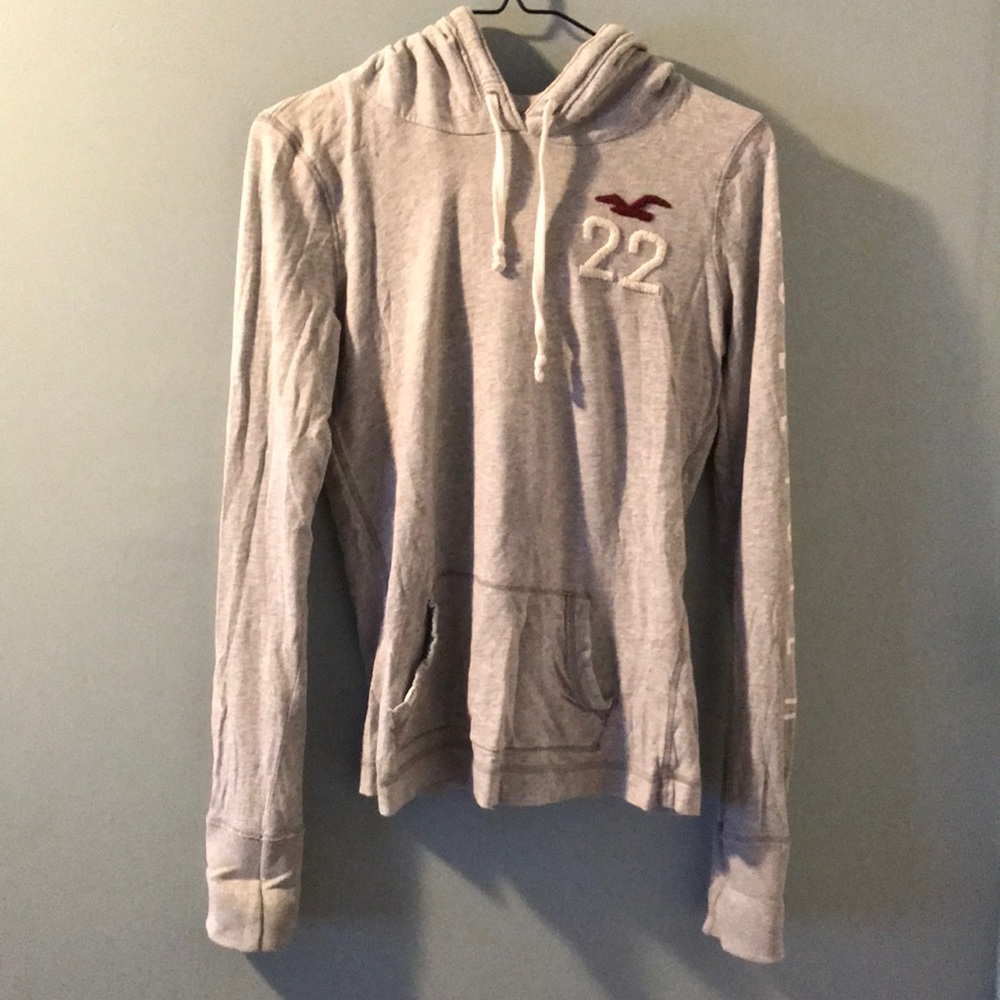 Grey hollister light sweater